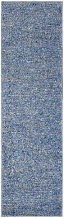 2' X 10' Blue And Grey Striped Non Skid Indoor Outdoor Runner Rug - Homeroots - Flyclothing LLC