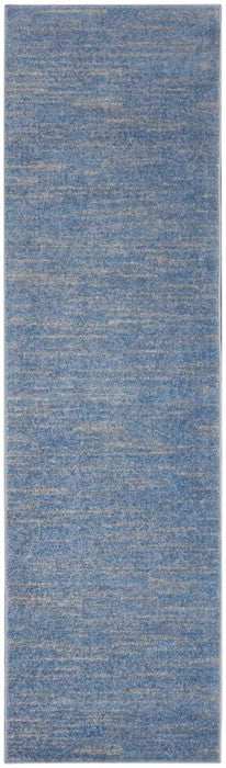 2' X 8' Blue And Grey Striped Non Skid Indoor Outdoor Runner Rug - Homeroots - Flyclothing LLC