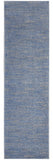 2' X 8' Blue And Grey Striped Non Skid Indoor Outdoor Runner Rug - Homeroots - Flyclothing LLC