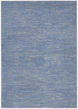 4' X 6' Blue And Grey Striped Non Skid Indoor Outdoor Area Rug - Homeroots - Flyclothing LLC