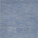 5' X 7' Blue And Grey Striped Non Skid Indoor Outdoor Area Rug - Homeroots - Flyclothing LLC