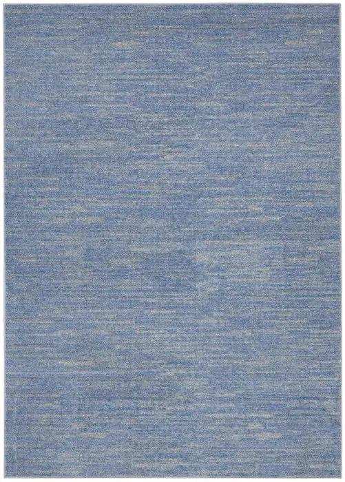 6' X 9' Blue And Grey Striped Non Skid Indoor Outdoor Area Rug - Homeroots - Flyclothing LLC
