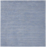 7' X 7' Blue And Grey Square Striped Non Skid Indoor Outdoor Area Rug - Homeroots - Flyclothing LLC