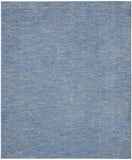 7' X 10' Blue And Grey Striped Non Skid Indoor Outdoor Area Rug - Homeroots - Flyclothing LLC