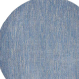 8' X 8' Blue And Grey Round Striped Non Skid Indoor Outdoor Area Rug - Homeroots - Flyclothing LLC