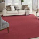 10' X 14' Brick Red Stain Resistant Indoor Outdoor Area Rug - Homeroots - Flyclothing LLC