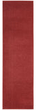 2' X 10' Brick Red Non Skid Indoor Outdoor Runner Rug - Homeroots - Flyclothing LLC