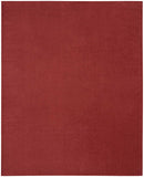 7' X 10' Brick Red Stain Resistant Indoor Outdoor Area Rug - Homeroots - Flyclothing LLC