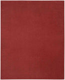 8' X 10' Brick Red Stain Resistant Indoor Outdoor Area Rug - Homeroots - Flyclothing LLC