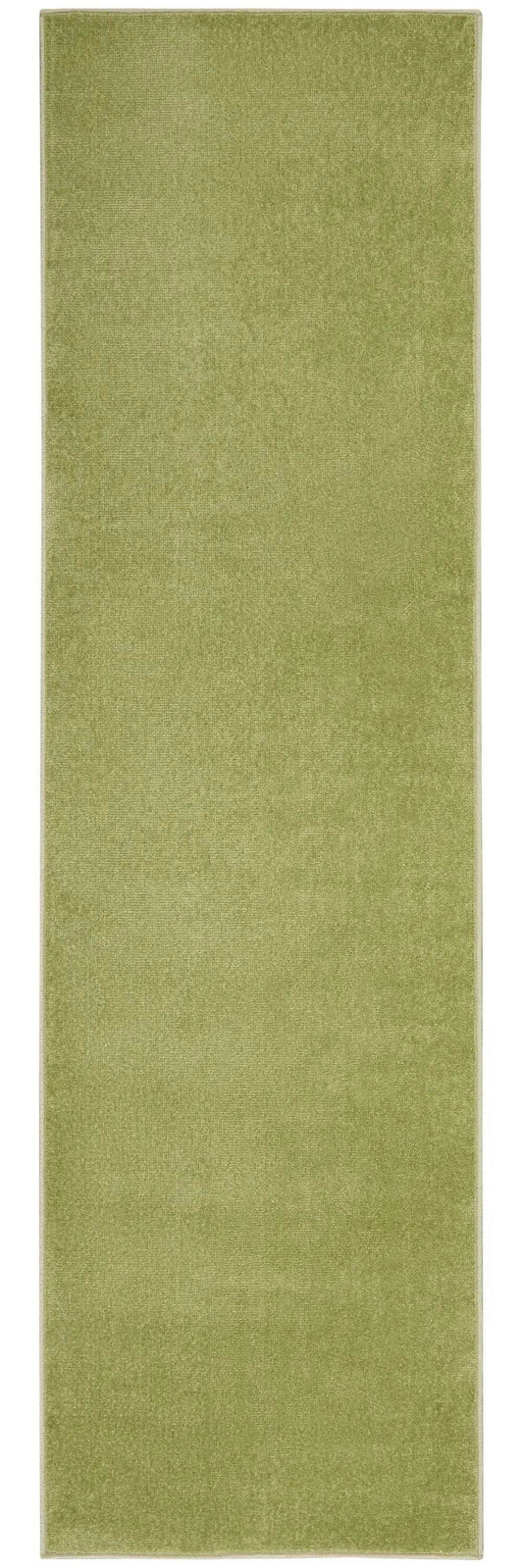 2' X 10' Green Non Skid Indoor Outdoor Runner Rug - Homeroots - Flyclothing LLC