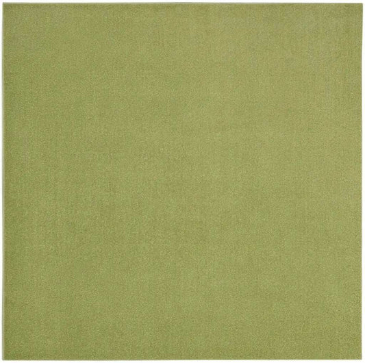7' X 7' Green Square Non Skid Indoor Outdoor Area Rug - Homeroots - Flyclothing LLC