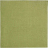 7' X 7' Green Square Non Skid Indoor Outdoor Area Rug - Homeroots - Flyclothing LLC