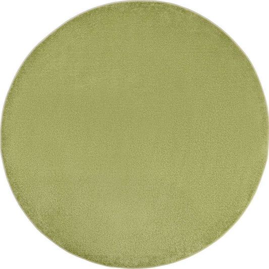 8' X 8' Green Round Non Skid Indoor Outdoor Area Rug - Homeroots - Flyclothing LLC