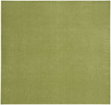 9' X 9' Green Square Non Skid Indoor Outdoor Area Rug - Homeroots - Flyclothing LLC