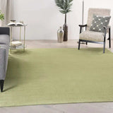 9' X 9' Green Square Non Skid Indoor Outdoor Area Rug - Homeroots - Flyclothing LLC