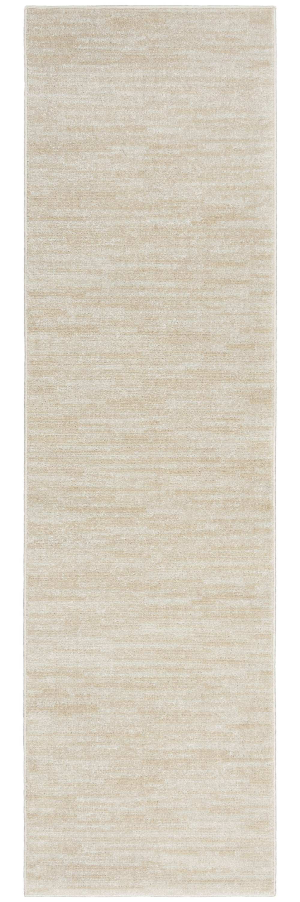 2' X 8' Ivory And Beige Non Skid Indoor Outdoor Runner Rug - Homeroots - Flyclothing LLC