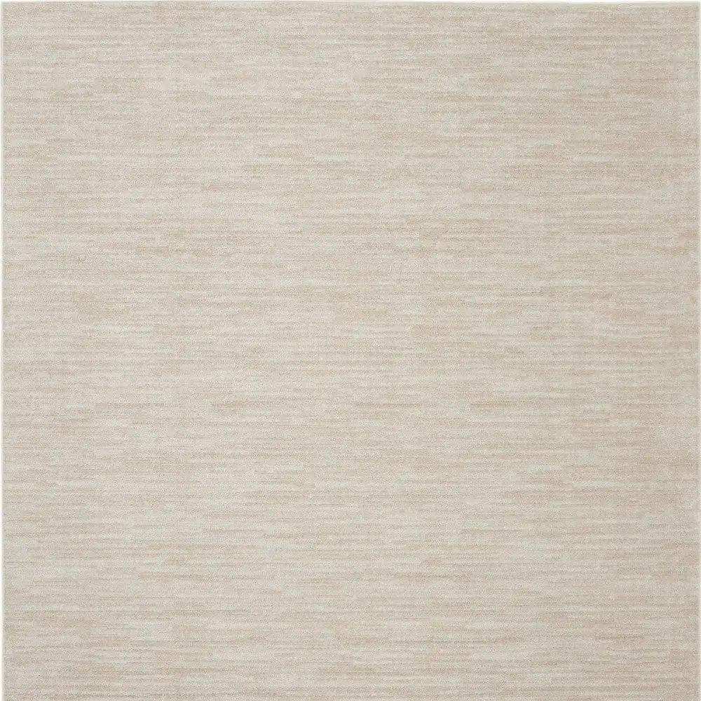 7' X 7' Ivory And Beige Square Non Skid Indoor Outdoor Area Rug - Homeroots - Flyclothing LLC
