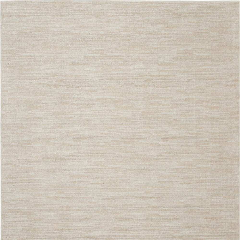 9' X 9' Ivory And Beige Square Non Skid Indoor Outdoor Area Rug - Homeroots - Flyclothing LLC
