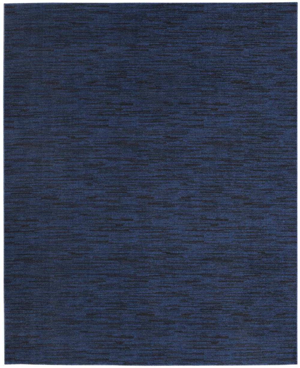 10' X 14' Midnight Blue Stain Resistant Indoor Outdoor Area Rug - Homeroots - Flyclothing LLC