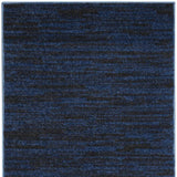 8' Midnight Blue Indoor Outdoor Runner Rug - Homeroots - Flyclothing LLC