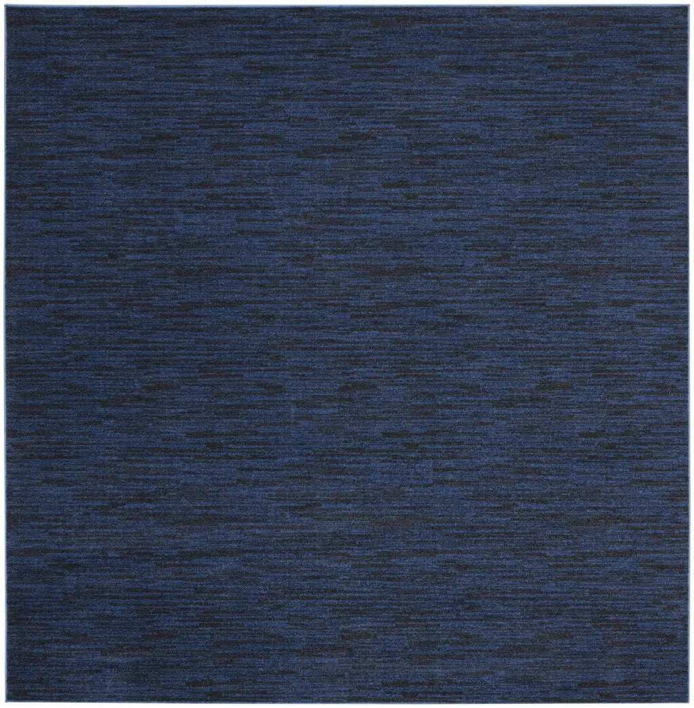 9' Midnight Blue Square Stain Resistant Indoor Outdoor Area Rug - Homeroots - Flyclothing LLC