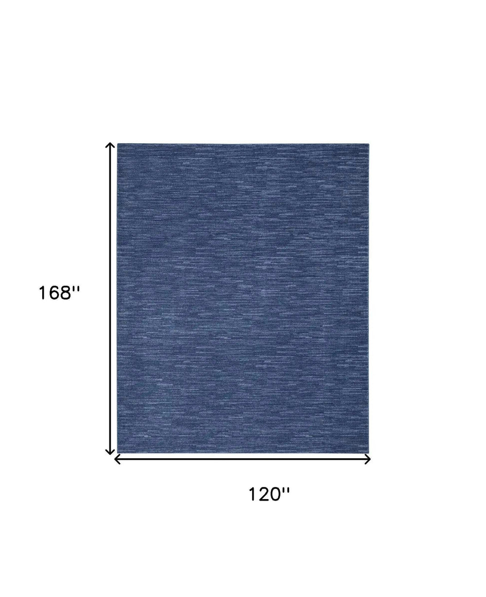 10' X 14' Blue Indoor Outdoor Area Rug - Homeroots - Flyclothing LLC