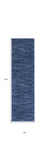 10' Blue Non Skid Indoor Outdoor Runner Rug - Homeroots - Flyclothing LLC