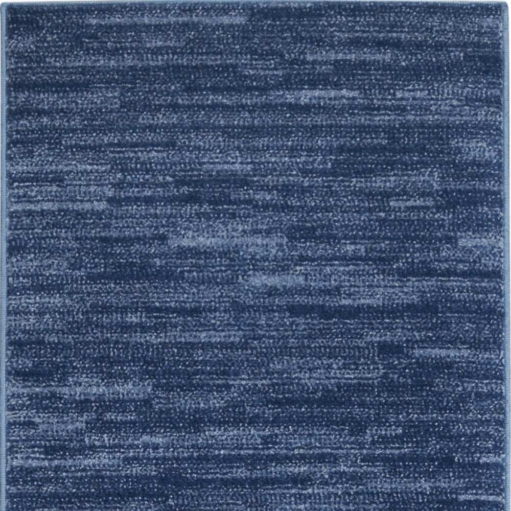 8' Blue Non Skid Indoor Outdoor Runner Rug - Homeroots - Flyclothing LLC
