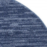 4' Blue Round Non Skid Indoor Outdoor Area Rug - Homeroots - Flyclothing LLC