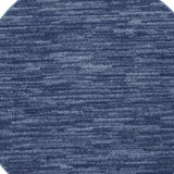 4' Blue Round Non Skid Indoor Outdoor Area Rug - Homeroots - Flyclothing LLC