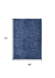 4' X 6' Blue Non Skid Indoor Outdoor Area Rug - Homeroots - Flyclothing LLC