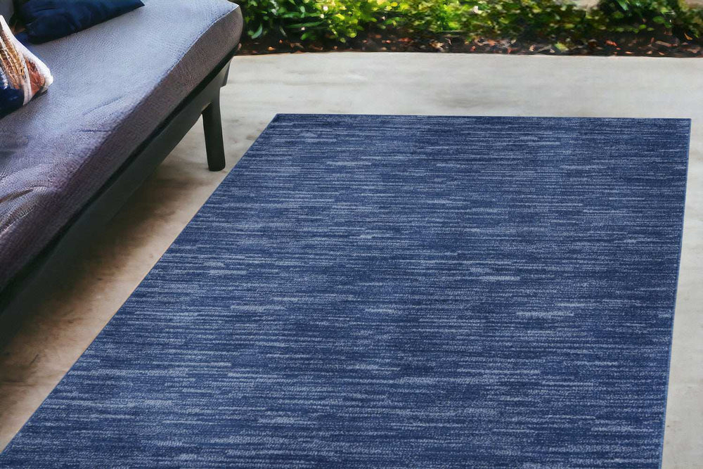 4' X 6' Blue Non Skid Indoor Outdoor Area Rug - Homeroots - Flyclothing LLC