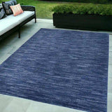 5' X 7' Blue Non Skid Indoor Outdoor Area Rug - Homeroots - Flyclothing LLC