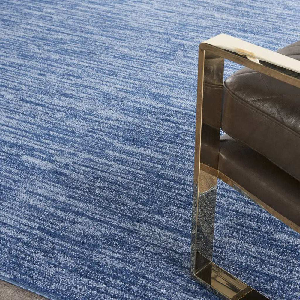 7' Square Blue Stain Resistant Indoor Outdoor Area Rug - Homeroots - Flyclothing LLC