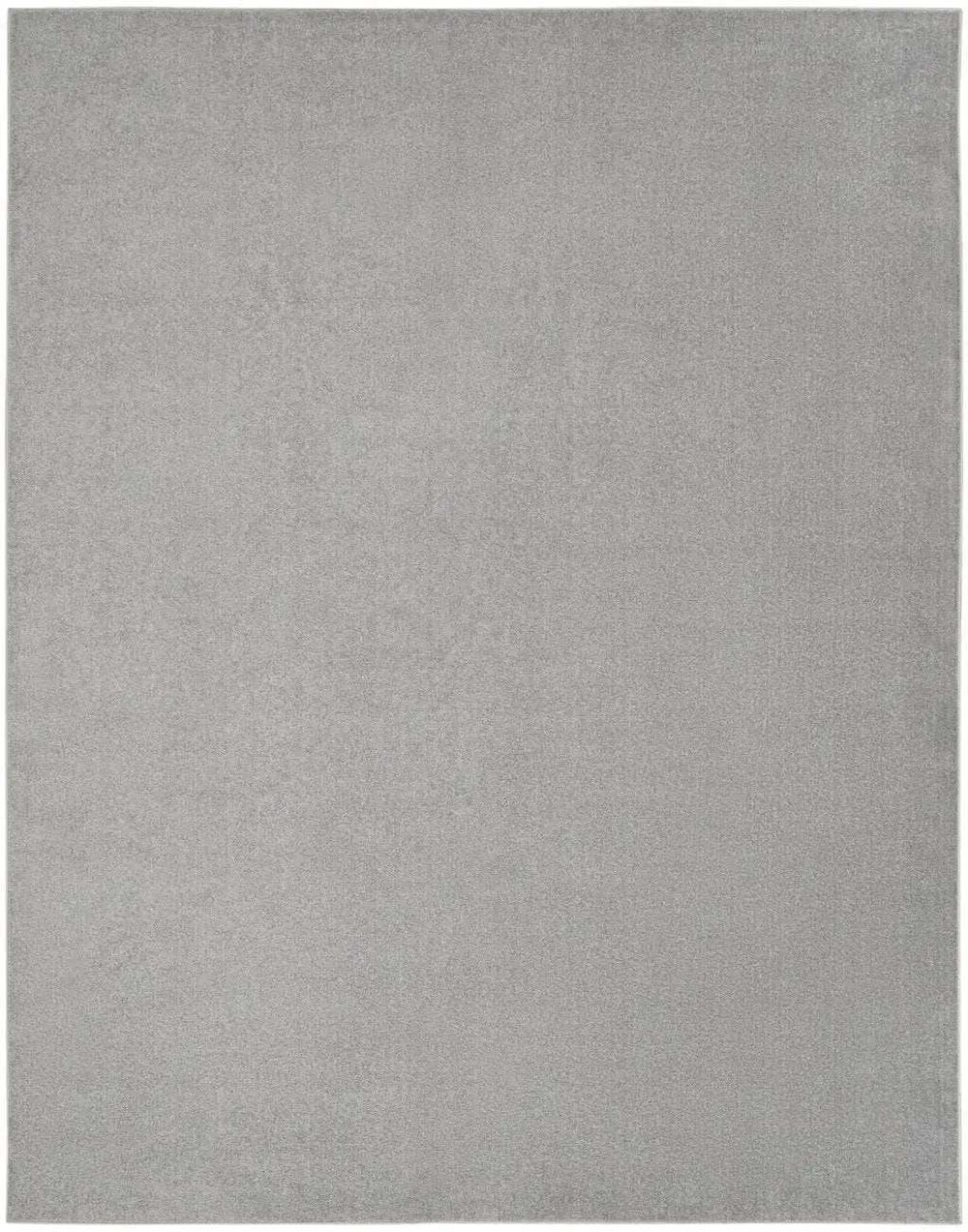 10' X 14' Silver Grey Non Skid Indoor Outdoor Area Rug - Homeroots - Flyclothing LLC