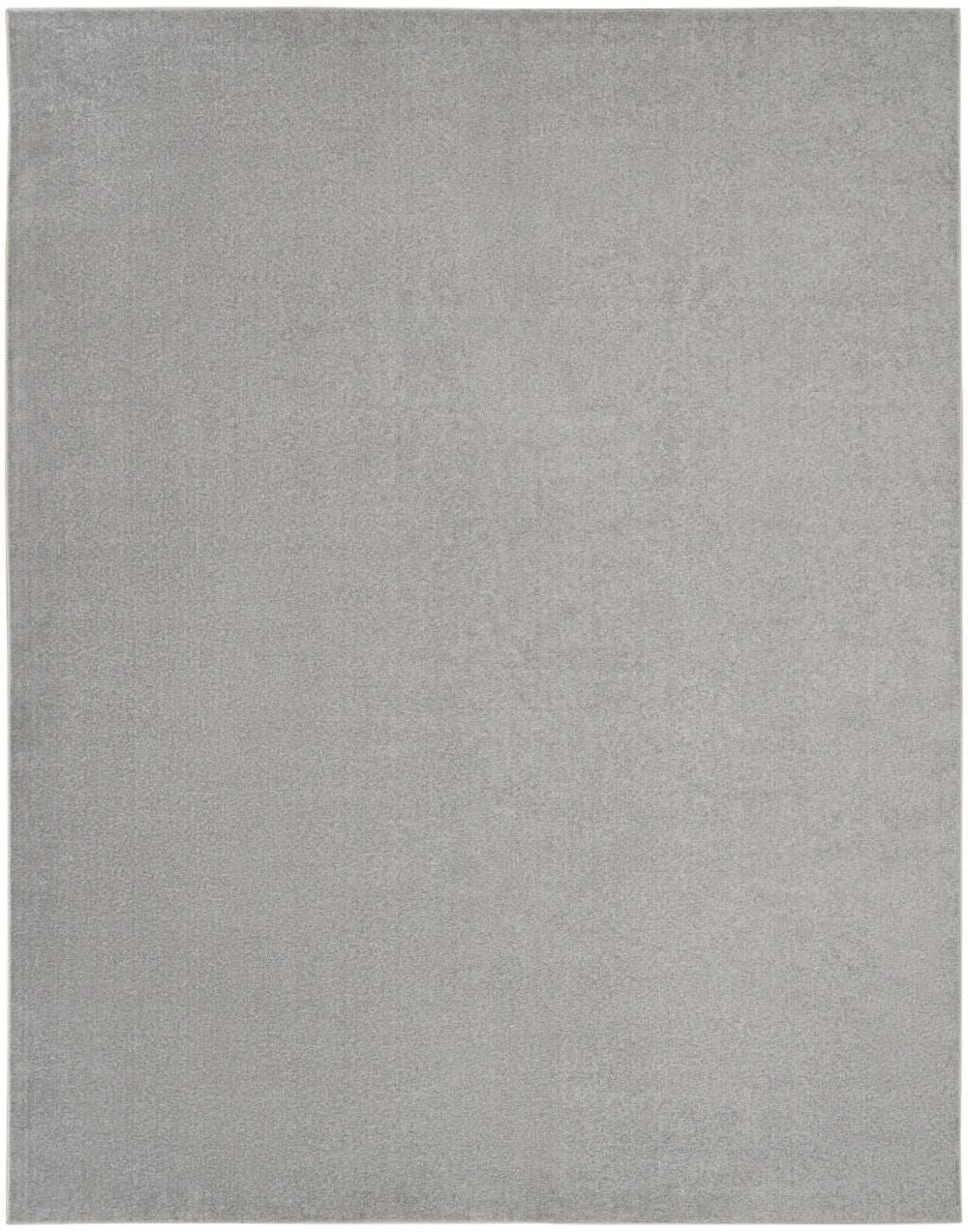 10' X 14' Silver Grey Non Skid Indoor Outdoor Area Rug - Homeroots - Flyclothing LLC