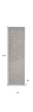 2' X 8' Silver Grey Non Skid Indoor Outdoor Runner Rug - Homeroots - Flyclothing LLC