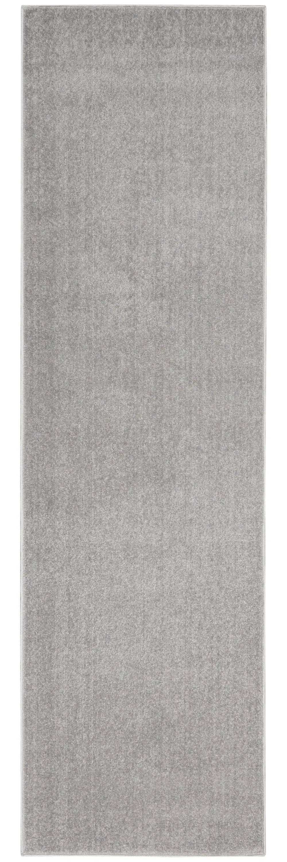 2' X 8' Silver Grey Non Skid Indoor Outdoor Runner Rug - Homeroots - Flyclothing LLC