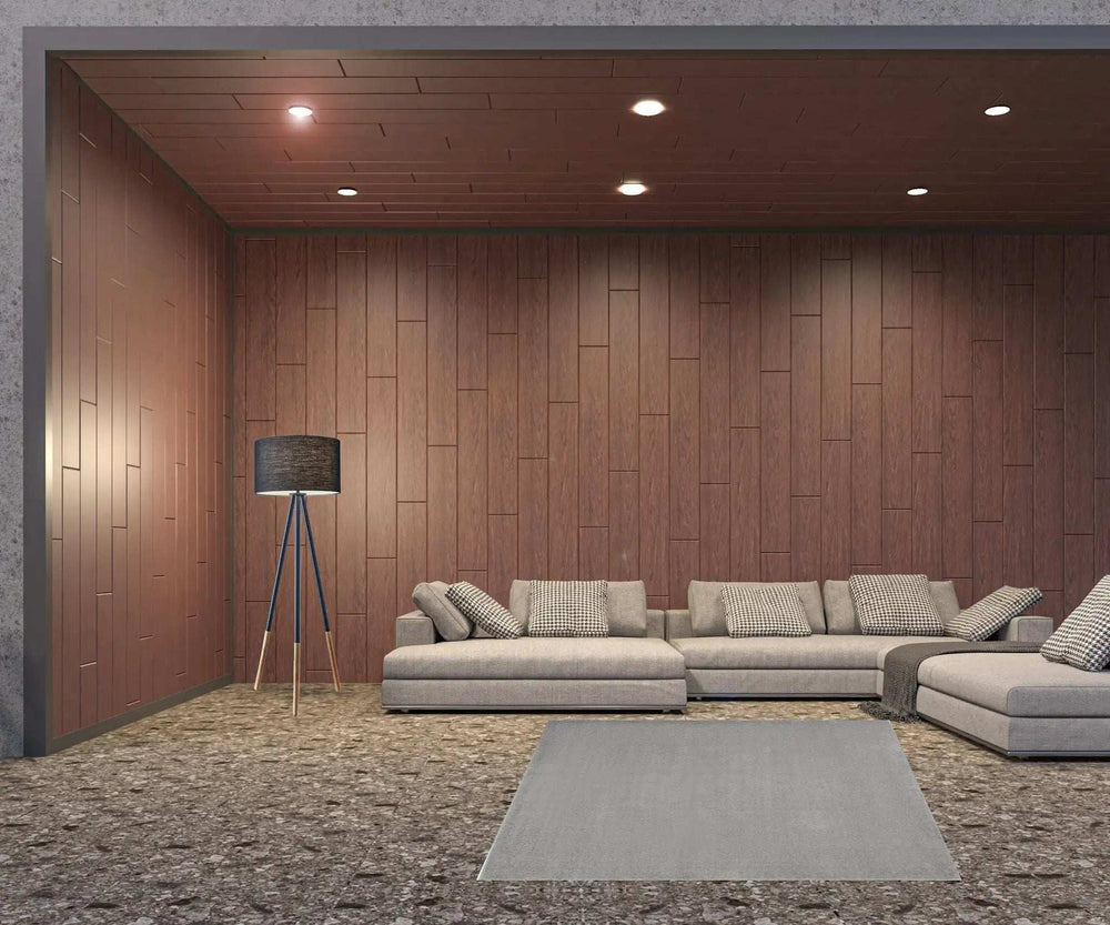 7' X 7' Silver Grey Square Non Skid Indoor Outdoor Area Rug - Homeroots - Flyclothing LLC