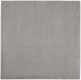 7' X 7' Silver Grey Square Non Skid Indoor Outdoor Area Rug - Homeroots - Flyclothing LLC
