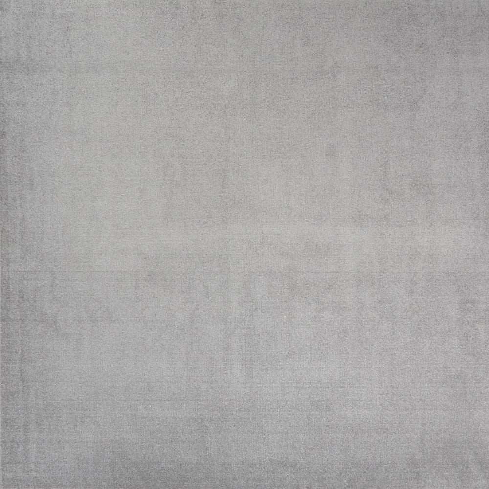 9' X 9' Silver Grey Square Non Skid Indoor Outdoor Area Rug - Homeroots - Flyclothing LLC