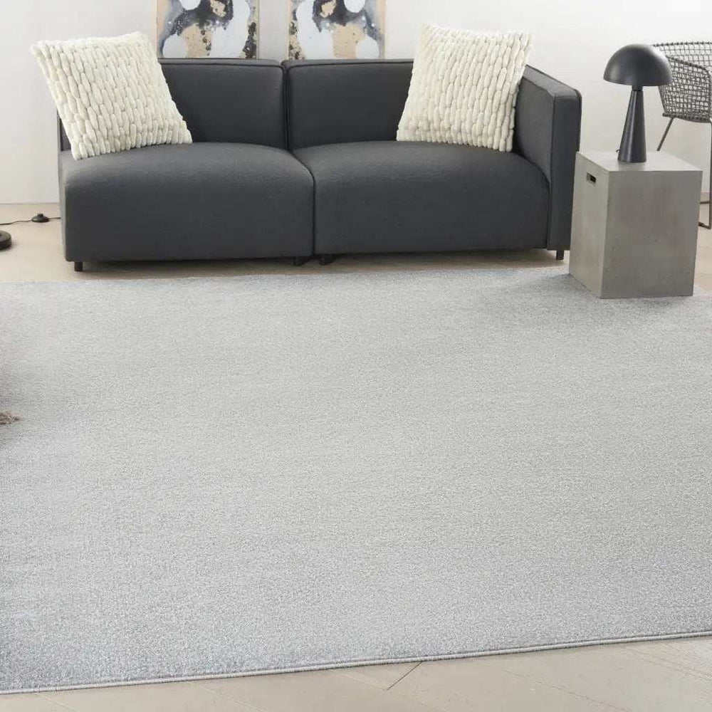 9' X 9' Silver Grey Square Non Skid Indoor Outdoor Area Rug - Homeroots - Flyclothing LLC
