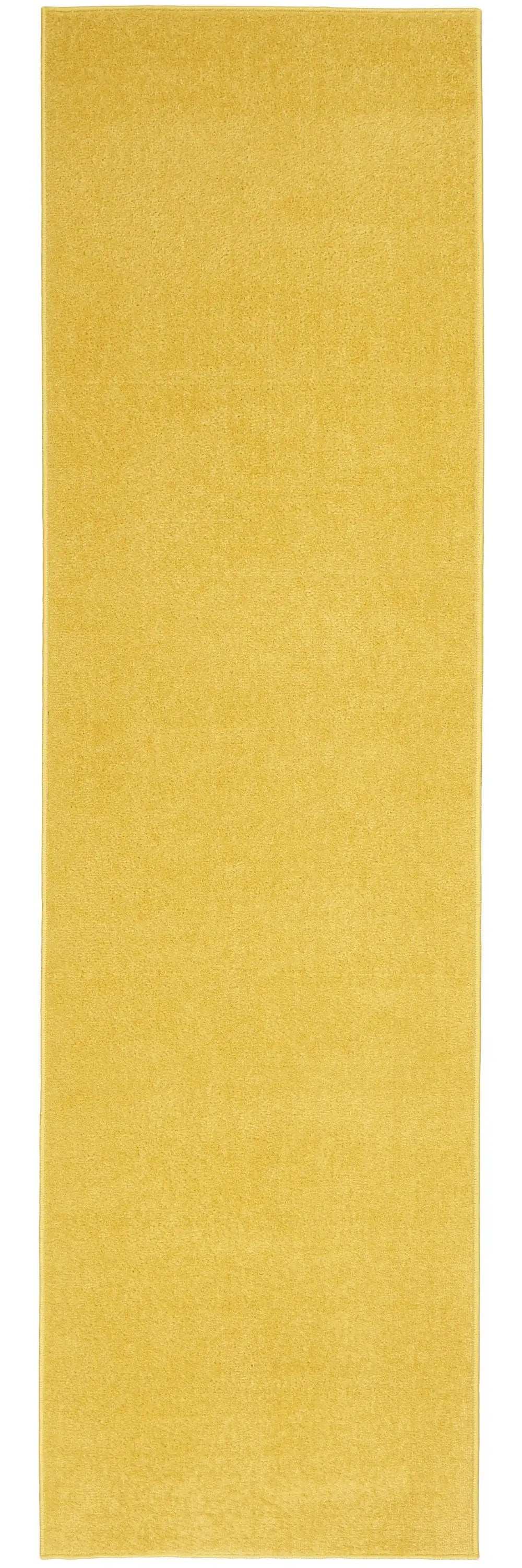 2' X 10' Yellow Non Skid Indoor Outdoor Runner Rug - Homeroots - Flyclothing LLC