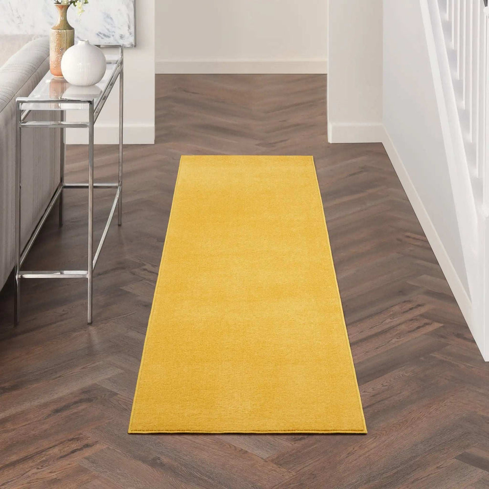 2' X 8' Yellow Non Skid Indoor Outdoor Runner Rug - Homeroots - Flyclothing LLC