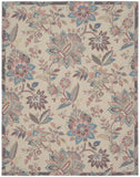 8' X 10' Beige Floral Distressed Washable Area Rug - Homeroots - Flyclothing LLC