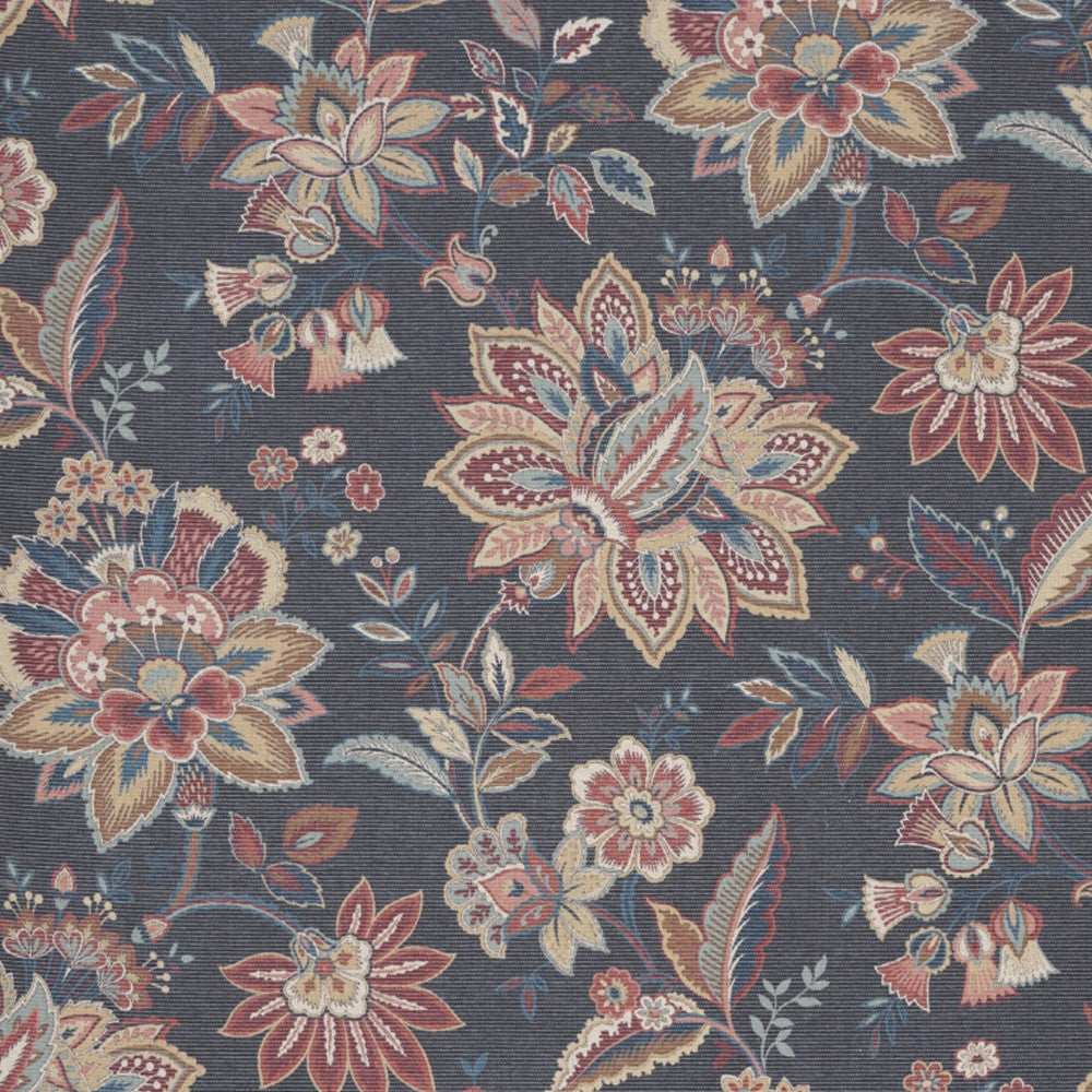 8' X 10' Charcoal Floral Distressed Washable Area Rug - Homeroots - Flyclothing LLC