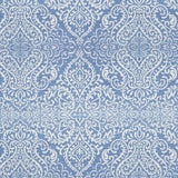 8' X 10' Blue Floral Distressed Washable Area Rug - Homeroots - Flyclothing LLC