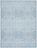 8' X 10' Blue Floral Distressed Washable Area Rug - Homeroots - Flyclothing LLC
