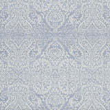 8' X 10' Slate Damask Distressed Washable Area Rug - Homeroots - Flyclothing LLC