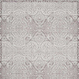 8' X 10' Stone Damask Distressed Washable Area Rug - Homeroots - Flyclothing LLC